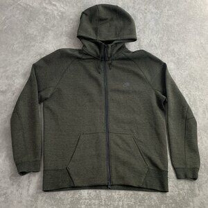 Nike Jacket Mens XL AW77 Tech Fleece Full Zip Sweatshirt Hooded Green 559592-325